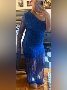 Fashion Nova Jenna Crochet Maxi Dress